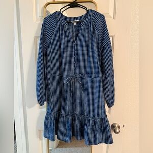 Time and Tru Blue Plaid Kids Dress